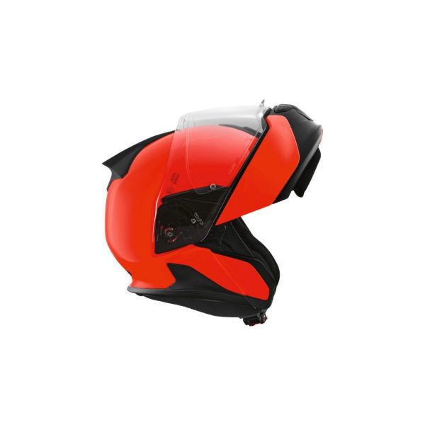 Casco System 7 Carbono Evo naranja neón modular