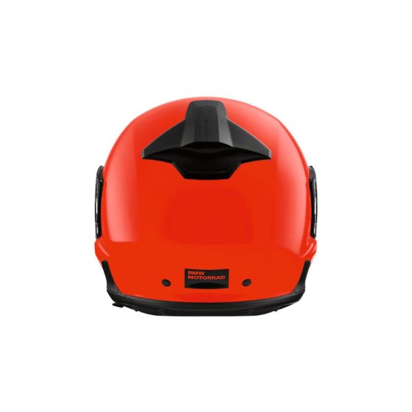 Casco System 7 Carbono Evo naranja neón nuca