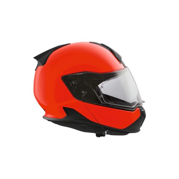 Casco System 7 Carbono Evo naranja neón perfil